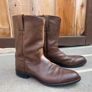 Brown Leather Cowboy Boots